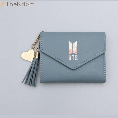 Bts Au, Bts Bag, Bts Bracelet, Army Accessories, Bts Merchandise, Bts Logo, Bts Name, Bts Clothing, Cute Wallets