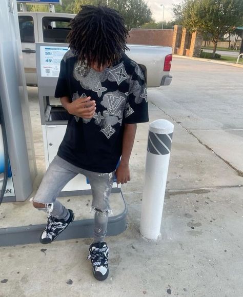 Freeform Dreads, Drippy Outfit, Birthday Fit, 90s Fashion Men, Street Wear Outfits, Birthday Fits, Tiktok Ideas, Outfits For Guys, Swag Outfits Men