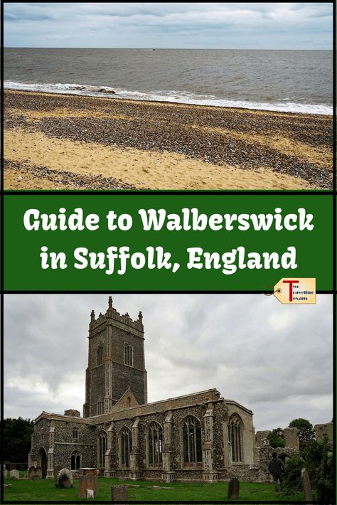 Thinking of visiting Walberswick in Suffolk, England? Get the scoop on Walberswick Beach, St. Andrews Church, and the village pubs. | Walberswick Suffolk | Walberswick England | Suffolk Beaches | Suffolk Churches | Suffolk Villages | Church Ruins | Historic Churches #beach #england #travel via @2travelingtxns Walberswick Suffolk, Renee Roaming, Beach England, Historical Travel, Budget Trips, England Travel Guide, England Countryside, Suffolk England, Travel Uk