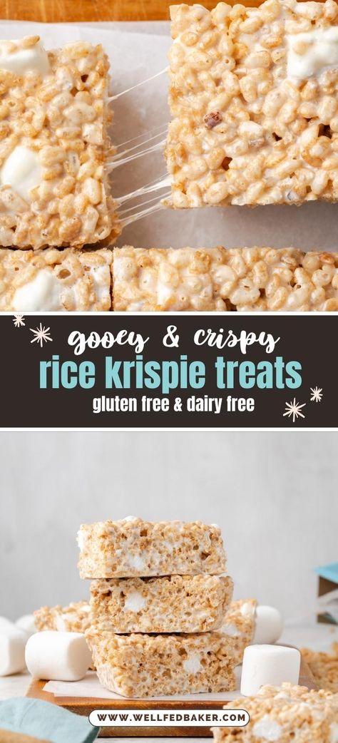 Rice Krispie Treats Without Butter, No Butter Rice Krispie Treats, Healthy Rice Krispie Recipes, Rice Krispie Squares Healthy, Clean Rice Krispie Treats, Dairy Free Rice Crispy Treats, Sugar Free Rice Crispy Treats, Healthy Rice Krispies, Paleo Rice Crispy Treats