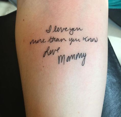 Hand Written Tattoos, Memorial Tattoo Ideas, Handwriting Tattoos, Maching Tattoos, Remembrance Tattoos, Writing Tattoos, Tattoo For Son, Memorial Tattoo, Memorial Tattoos