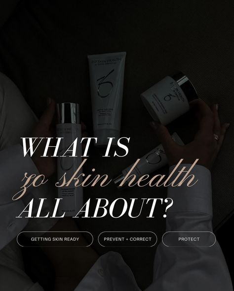 A lot of you have been asking what the ZO hype is all about! 👇🏼 ZO was founded by world-renowned dermatologist, Dr. Zein Obagi. The ZO method is structured around 3 steps: + Getting Skin Ready — cleansing, exfoliating, and toning to prevent aging and bringing skin back to a healthy, balanced state + Prevent and Correct — addressing your specific skin concerns with products and treatments such as brightening, pigmentation, acne, rosacea, etc. + Protect — SPF This line is primarily designed ... Zo Skin Health Products, Zo Skin Health, Firming Serum, Prevent Aging, Skin Medica, Skin Concern, Facial Skin Care, Health Products, Esthetician