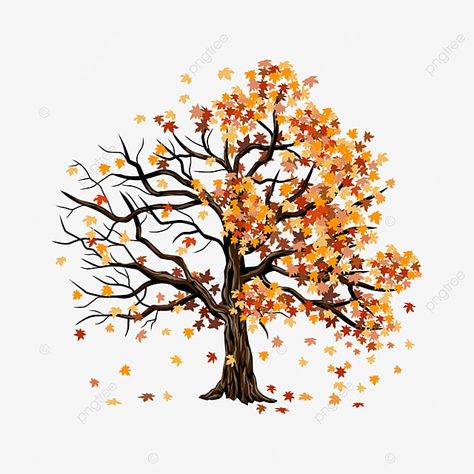 Maple Tree Drawing Simple, Fall Tree Drawing Autumn Leaves, Maple Tree Illustration, Fall Tree Illustration, Dead Tree Drawing, Fall Tree Drawing, Maple Tree Drawing, Autumn Tree Branch, Maple Tree Tattoos