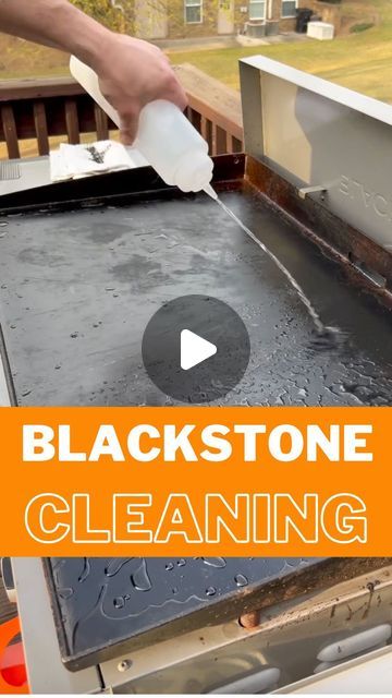 Benton Palmer on Instagram: "Keeping your Blackstone clean and oiled is essential to having a nice cooking surface. I’ve used this metbod for three years and it has worked well for me. #blackstone #cleaningyourblackstone #seasoningyourblackstone #griddle #outdoorcooking" Using A Blackstone, Rust On Blackstone Griddle, How To Clean A Blackstone Grill, Blackstone Cleaning Hacks, Blackstone Griddle Care, Cleaning A Blackstone Griddle, How To Clean A Blackstone Griddle, Blackstone Care, Blackstone Cleaning