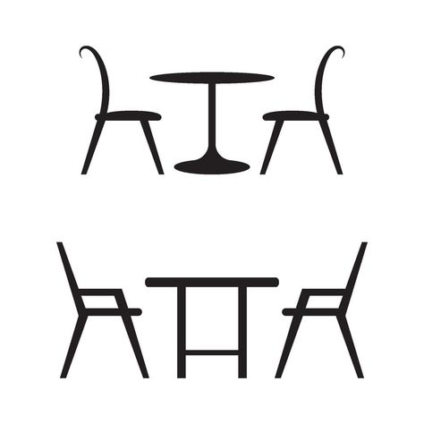 Table chairs logo images illustration set Chair Icon, Chairs Logo, Table Chairs, Logo Images, Image Illustration, Table And Chairs, Vector Art, The Table, Vector Free