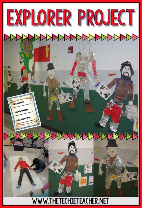 Make explorers come to life with this FUN project! 3rd Grade Social Studies Projects, Social Studies Projects Middle School, Create A Country Project Social Studies, European Explorers Project, Social Studies Projects Middle School World History, European Explorers Activities, European Explorers 3rd Grade, Early Explorers, Social Studies Projects