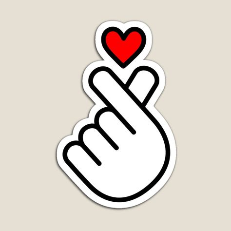 Get my art printed on awesome products. Support me at Redbubble #RBandME: https://www.redbubble.com/i/magnet/K-Pop-Heart-Kpop-Symbol-K-pop-Hand-Fingers-I-love-Music-by-boom-art/62254777.TBCTK?asc=u I Love Kpop Logo, Kpop Symbols, Kpop Blanket, K Pop Logo, K Pop Heart, I Love Kpop, Finger Heart, Gym Ideas, Cafe Logo