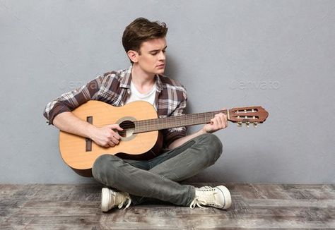 playing guitar Man Playing Guitar, Guitar Man, Guitar Drawing, 4k Wallpaper Iphone, Man Sitting, Person Sitting, Guitar Art, Cool Poses, Guy Drawing