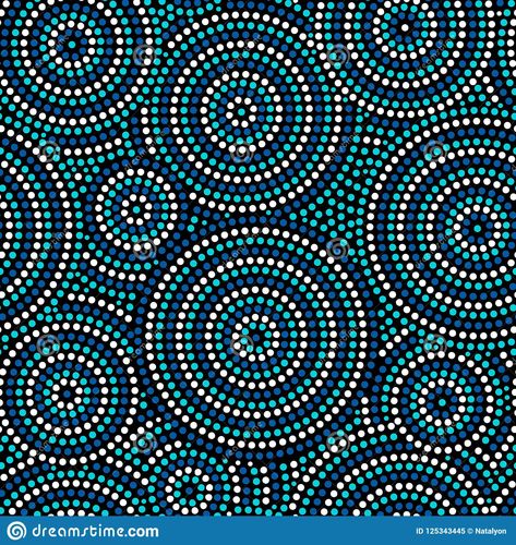 Illustration about Australian aboriginal dot art circles abstract geometric seamless pattern in blue and white, vector background. Illustration of indigenous, native, simple - 125343445 White Vector Background, Dot Pattern Vector, Aboriginal Dot Art, Kids Clay, Geometric Seamless Pattern, Pinch Pot, Procreate Lettering, Dot Art, Background Illustration