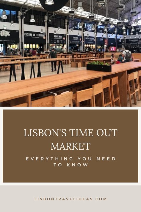 Lisbon's Time Out Market is an extremely popular food hall in Lisbon, Portugal. Click here to find out about hours, prices, how to get there, current restaurant lineup, cooking classes and special events - pretty much everything you need to know Timeout Market Lisbon, Time Out Market Lisbon, Lisbon Market, Lisbon Food, Lisbon Restaurant, Open Market, Indoor Markets, Rooftop Pool, Food Hall