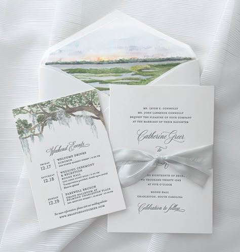 Charleston Wedding Details, Savannah Wedding Invitations, Low Country Wedding Invitations, Southern Coastal Wedding, Charleston Wedding Favors, Charleston Wedding Invitations, Kiawah Island Wedding, Southern Wedding Invitations, Coastal Wedding Invitations