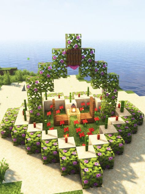 Cute Minecraft Valentine Builds, Mincraft Idea Beach House, Cute Minecraft Wedding Builds, Cute Minecraft Builds For Couple, Minecraft Marriage Builds, Minecraft Date Ideas Aesthetic, Minecraft Building Ideas Valentines, Cute Minecraft Date Builds, Cute Minecraft Builds For Girlfriend