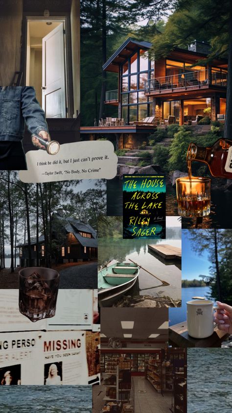 book aesthetic, thriller books, Riley sager, The House Across The Lake, House Across The Lake, Riley Sager, Sage Books, Small Town Mystery, Writing Goals, Book Sites, Library Programs, Mystery Novels