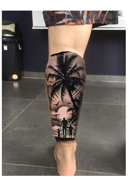 Family Leg Tattoo, Anthony Tattoo, Chest Tattoo Sketches, Father Son Tattoo, Ocean Sleeve Tattoos, Family First Tattoo, Family Tattoos For Men, Egyptian Tattoo Sleeve, Lion Tattoo Sleeves