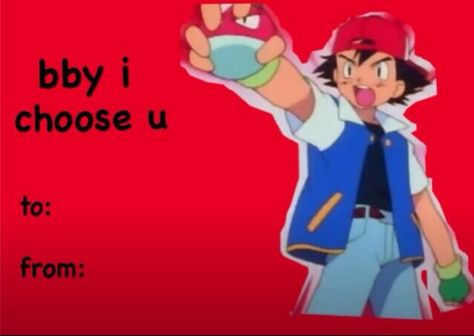 POKEMON I CHOOSE YOU! Valentines Day Card I Choose You Pokemon, Meme Valentines Cards, Message To My Husband, Pokemon Valentine, Funny Pokemon, Pinterest Valentines, Valentines Memes, Funny Valentines Cards, Horror Movies Funny