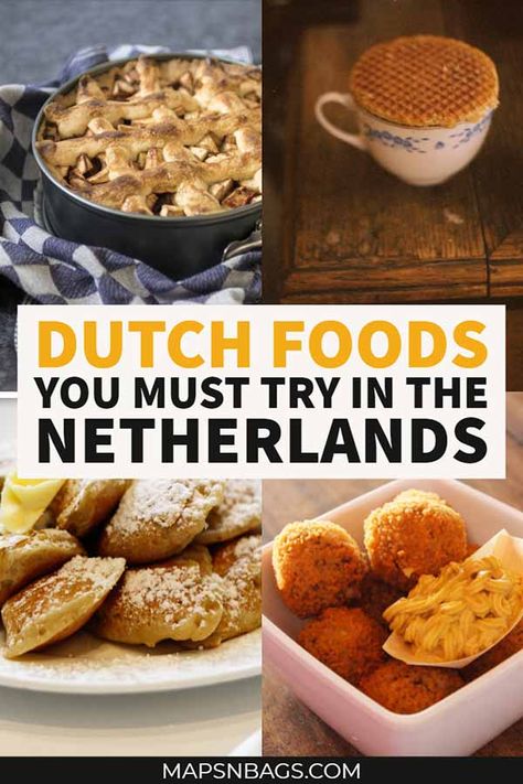 Check out these Dutch foods when in the Netherlands. Tips of what and where to eat written by a local. Check it out! #DutchFood #Netherlands #Traditional #Holland #Dinners #Desserts #Amsterdam #Snacks #Authentic #typical #photography #list #mashedpotatoes #cakes #butter Typical Dutch Food, Dutch Desserts, Chip Dips, Holland Travel, Amsterdam Vacation, Netherlands Food, Dutch Cuisine, Amsterdam Food, Dutch Food