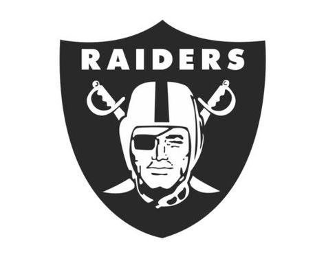 The Los Angeles Raiders logo ... History Logo, Oakland Raiders Logo, Raiders Team, Raiders Logo, Nfl Oakland Raiders, Quarter Zip Jacket, Las Vegas Raiders, Football Logo, Oakland Raiders