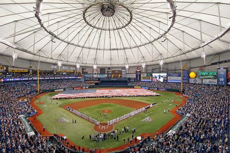 Opening Day 04/6/12 Rays vs Yankees Tropicana Field Tropicana Field, Tampa Bay Rays Baseball, Rays Baseball, Travel Baseball, Last Game, Baseball Stadium, Field Of Dreams, Derek Jeter, Tampa Bay Rays