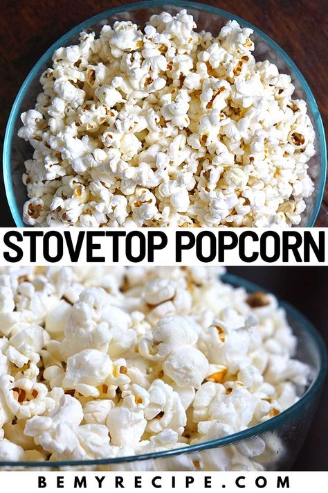 Easy Stovetop Popcorn (Ready in Just a Few Minutes) Popping Popcorn On The Stove, Stove Top Popcorn, Popcorn On The Stove, Popcorn Toppings, How To Make Popcorn, Stovetop Popcorn, Loaded Nachos, Recipe Boards, Big Bowl