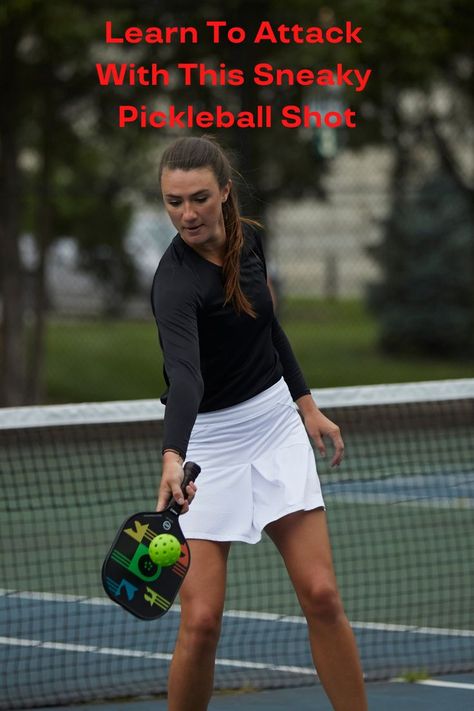 Learn to Attack with This Sneaky Pickleball Shot Shot Types, Sports Skills, Trick Shots, Pickleball Court, Drop Shot, Racquet Sports, Tennis Racquet, Pickleball Paddles, Find A Way