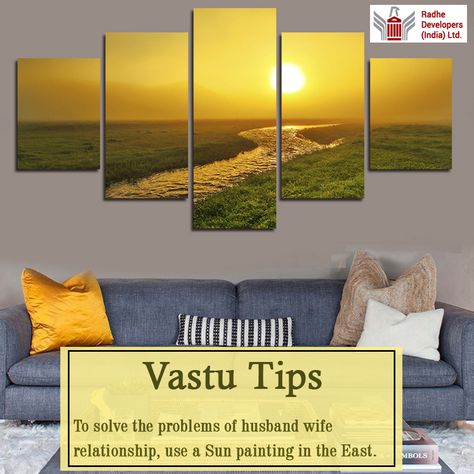 Painting As Per Vastu, Vastu Paintings For Home, Vastu Sastra, Husband Wife Relationship, Feng Shui Guide, How To Feng Shui Your Home, Vastu House, Tips For Happy Life, Feng Shui House