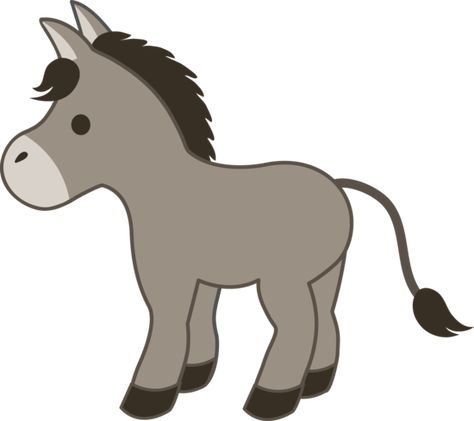 donkey, this could be a second option for my creature. Donkey Images, Donkey Drawing, Horse Clip Art, Felt Ornaments Patterns, Horse Clipping, Cute Donkey, Ornament Drawing, Dreamworks Animation, Cute Horses