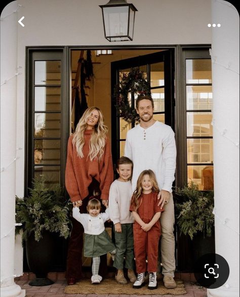 2023 Christmas Photos, Family Picture In Front Of Fireplace, Christmas Cards Outfits Family, Family Of 7 Christmas Pictures, Cozy Holiday Photoshoot, Santa Family Photos, Casual Christmas Photos, I’m Home Family Christmas Photos, Christmas Photo Ideas Family