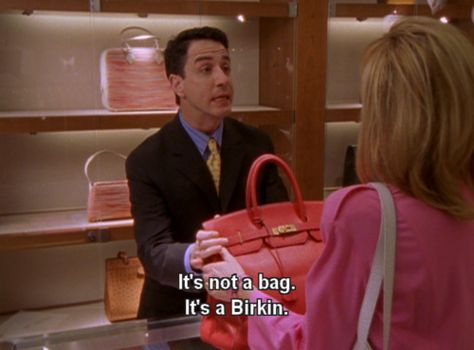 it's not a bag. It's Birkin. City Quotes, Samantha Jones, Tv Quotes, Jane Birkin, Foto Ideas Instagram, Carrie Bradshaw, Gilmore Girls, Hermes Birkin, Gossip Girl