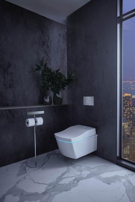 High Tech Toilet, Japanese Shower, Grey Toilet, Electric Toilet, Toto Washlet, Toto Toilet, Bathroom Inspiration Modern, Bathroom Goals, Bidet Toilet