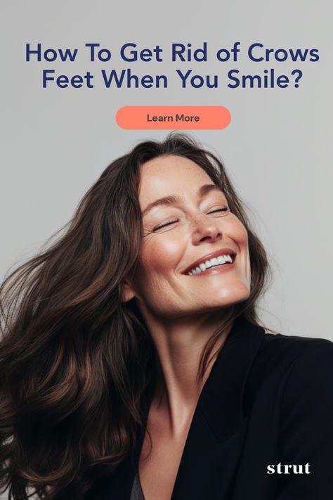 Worried about crow's feet when you smile? We've got some tips on how to deal with them. Crows Feet Wrinkles, When You Smile, Crows, You Smile, The Struts, Wrinkles, Skin Care, Skin