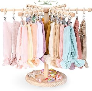 POVETIRE Headband Holder Bow Organizer for Girls,360 Rotating Hair accessories Organizer Storage Baby Headband Display Stand Hair Bow Rack forToddler Nursery Decor Hair Accessories Organizer, Bow Rack, Toddler Nursery, Headband Display, Bow Organizer, Accessories Organizer, Organizing Hair Accessories, Headband Holder, Wedding Gifts For Guests