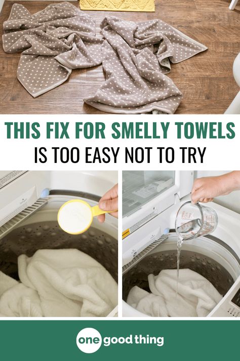 Laundry Tricks, Smelly Clothes, Ruined Clothes, Homemade Cleaner, Lemon Cleaning, Smelly Towels, Towels Smell, Bleach Alternative, Simplify Life