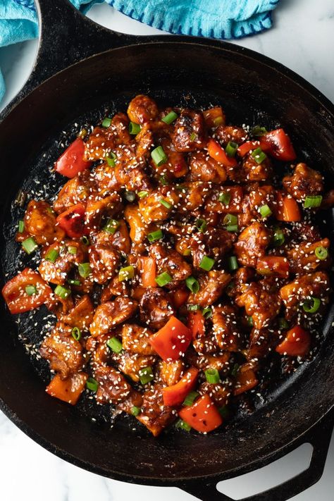 Chicken Manchurian Recipe, Chicken Manchurian, Top Down View, Manchurian Recipe, A Spicy Perspective, Fusion Dishes, Sweet Bell Peppers, Cooking Thermometer, Small Chicken