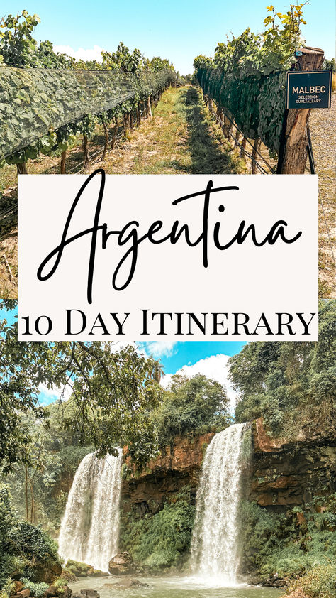 Argentina 10 day travel itinerary | Ten days holiday in Argentina | Things to do in Argentina | What to do in Argentina | Where to go in Argentina | Wine tasting in Argentina | What to do in Buenos Aires | What to do in Mendoza | What to do in Iguazu Falls 10 Days In Argentina, Argentina Things To Do, Argentina Itinerary 10 Days, Argentina Travel Guide, Argentina Honeymoon, Argentina Itinerary, Argentina Trip, Argentina Culture, Travel Argentina