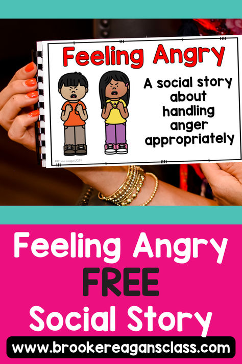 Free social story about feeling angry and using calming strategies to deal with anger instead on problem aggressive behavior. Accepting No, Calming Strategies For Kids Printable, Social Stories Behavior Free Printable, Social Story Anger, Self Regulation Activities For Kids, Anger Worksheets For Kids, Free Social Stories, Social Stories Free, Feelings Activities Preschool