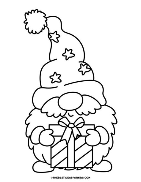 Gnome Coloring Pages, Kids Christmas Coloring Pages, Christmas Coloring Pages For Kids, Santa Coloring Pages, Free Christmas Coloring Pages, Free Printable Coloring Sheets, Christmas Coloring Sheets, Christmas Tree Coloring Page, Tree Coloring Page