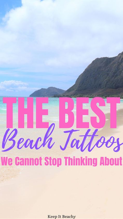 If you love the beach, then you are going to love these beach tattoo designs. They are so so cute! #beachtattoo #wavetattoo #oceantattoo Beach Life Tattoo Ideas, Beachy Tattoos For Women Summer, Beach Inspired Tattoos Ocean, Flip Flop Tattoo Ideas, Tattoos For Beach Lovers, Tattoos Beach Theme, Small Beachy Tattoos For Women, Beach Tatoos Woman, Sea Shell Tattoos For Women