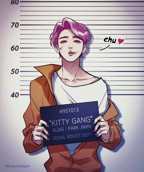 #wattpad #fanfic Notorious gangsters, Kitty Gang (jimin) and Agust D (yoongi) , rule the streets of Seoul. This story follows the journey of how they met and how Jungkook joins the infamous criminals. What they didn't know at the time was that Jungkook was an undercover cop, who eventually starts to develop feeling... 19 Days Anime, Kitty Gang, Yoonmin Fanart, Fanart Bts, Bts Art, Jimin Fanart, Jungkook Fanart, Bts Drawings, Bts Chibi