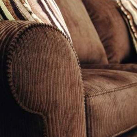 Brown corduroy couch...I love this, would take it in brown, tan, sage, olive or... Velvet Couch Living Room, Corduroy Couch, Suede Couch, Corduroy Sectional, Corduroy Sofa, Brown Couch, Velvet Couch, Hearth Room, Mid Century Living Room