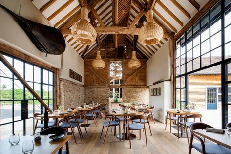 Big Apple break: on the cider trail in Herefordshire | Travel | The Sunday Times Barn Cafe, Best Pubs, Entertaining Space, Basket Lighting, Farm Buildings, Big House, Barn Conversion, Tasting Menu, Michelin Star