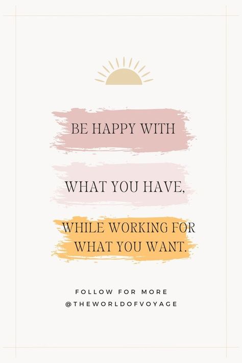 Be Happy Quote/ Quotes to live by/ Growth Mindset Be Happy With What You Have While, Want Quotes, Wise Sayings, Take What You Need, Nice Quotes, Recovery Quotes, Important Quotes, Motivational Thoughts, Journal Art