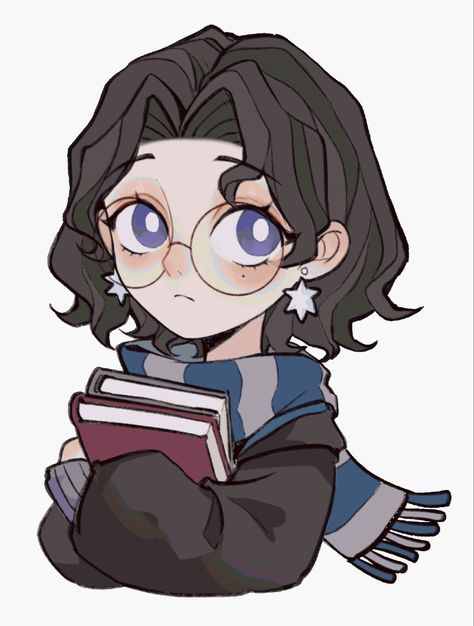 Ravenclaw, An Anime, Anime Character, Harry Potter, Hair, Anime, Blue, Black