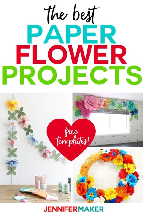 Paper Flower Projects, Cricut Flower Projects, Snowflake Cutouts, Cricut Explore Projects, Work Diy, Paper Flowers Craft, How To Make Paper Flowers, Diy Backdrop, Giant Paper Flowers