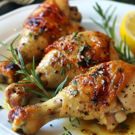 Juicy Baked Chicken Legs - Good For Recipes Easy Chicken Legs In The Oven, Roasted Chicken Legs Oven, Healthy Chicken Leg Recipes, Baked Chicken Legs In The Oven, Baked Chicken Legs Recipes, Easy Chicken Leg Recipes, Roast Chicken Legs Recipe, Chicken Legs In The Oven, Chicken Legs In Oven