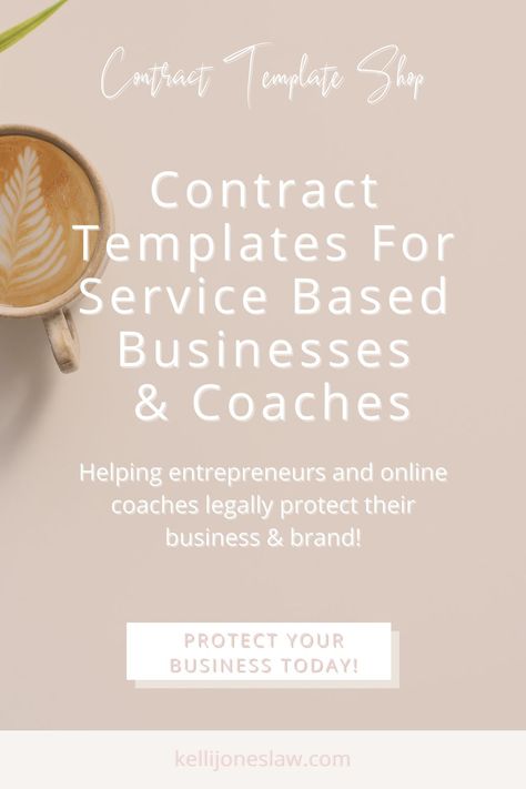 Are you an online business owner looking for a professional contract template?I’m Kelli Jones, a virtual lawyer for entrepreneurs, coaches and online business owners. Legally protect your online business with one of my professional contract templates. Shop my legally contract templates for online business owners at kellijoneslaw.com #howtostartabusinesses #businessstartup#stepstostartinabusiness #buildingasustainablebusiness#howtostartabusinessstepbystep #howtostartabusiness Freelance Contract, Tips For Business, Business Lawyer, Start A Business From Home, Online Coaching Business, Freelance Business, Service Based Business, Entrepreneur Motivation, Contract Template