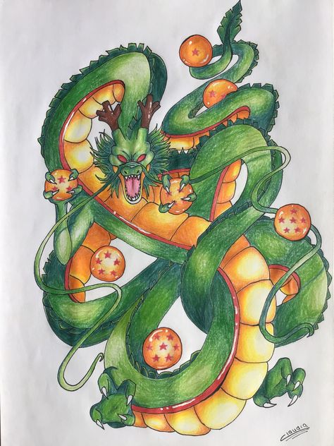 #Shenron #dragonball #dragon #ball #art #artist  #artwork #painting #draw #drawing #dibujo #handmade Long Dragon, Anime Canvas Art, Anime Canvas, Dragon Ball Art, Dragon Tattoo, Draw Drawing, Artist Artwork, Artwork Painting, Dragon Ball Z