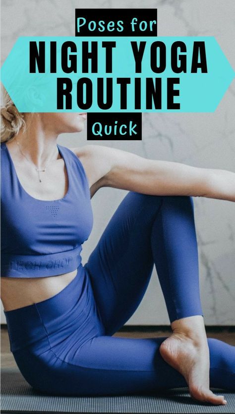 Night Yoga Routine, Night Time Yoga, Night Yoga, Quick Yoga, Sleep More, Yoga Help, Relaxing Yoga, Night Time Routine, How To Get Sleep