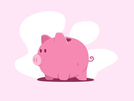 Piggy Bank Piggy Bank Illustration, Money Pig, Money Piggy Bank, Pink Piggy Bank, Banks Icon, Banks Logo, Design Studio Logo, Bank Design, Paper Boat