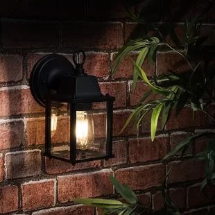 Outdoor Wall Lights You'll Love | Wayfair.co.uk Black Outdoor Lantern, Door Lighting, Porch Light Fixtures, House Colour, Outdoor Installation, Affordable Lighting, Garden Lanterns, Lantern Wall, Outdoor Sconces