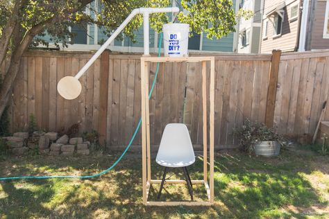 Learn how to build a DIY dunk tank with his simple guide. Water Dunking Booth, Pvc Dunk Tank Diy, Diy Dunk Tank Easy, Dunking Booth Diy, Diy Dunking Booth, Diy Dunk Tank, Dunking Booth, Booth Diy, Fun Halloween Party Games